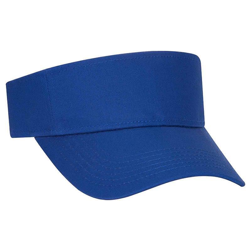 Lot of 50 Lids Visors - Adjustable Sun Visor Caps Hats for Resale/Branding Unisex - Royal Blue