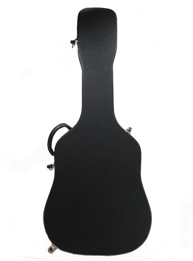 Hardshell Guitar Case for 6 or 12 Strings Acoustic Classical Dreadnought Black Heavy Duty Plush Lining