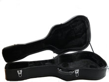 Load image into Gallery viewer, Hardshell Guitar Case for 6 or 12 Strings Acoustic Classical Dreadnought Black Heavy Duty Plush Lining
