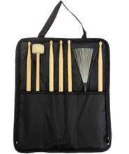 Load image into Gallery viewer, Zenison DRUM STICK BAG - PERCUSSION BAG - BRUSHES, RODS, MALLETS, &amp; DRUM STICKS
