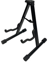 Load image into Gallery viewer, GUITAR STAND A-Frame Design - Black Heavy Duty Padded Folding MODERN DISPLAY New
