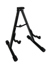 Load image into Gallery viewer, GUITAR STAND A-Frame Design - Black Heavy Duty Padded Folding MODERN DISPLAY New
