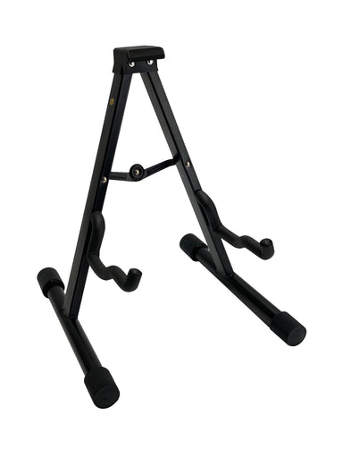 GUITAR STAND A-Frame Design - Black Heavy Duty Padded Folding MODERN DISPLAY New