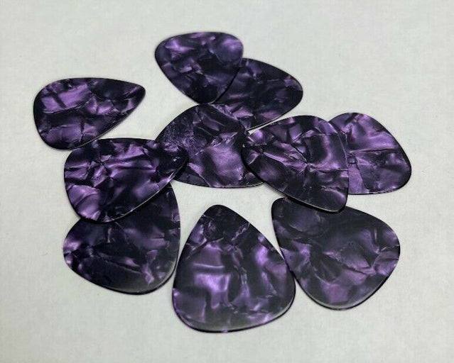 LOT of 10 PURPLE Tortoise - GUITAR PICKS Celluloid .48mm