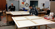 Load image into Gallery viewer, 65 Yard Canvas Roll Pure Cotton Duck Double Primed Acrylic Gesso Canvas 8" Wide

