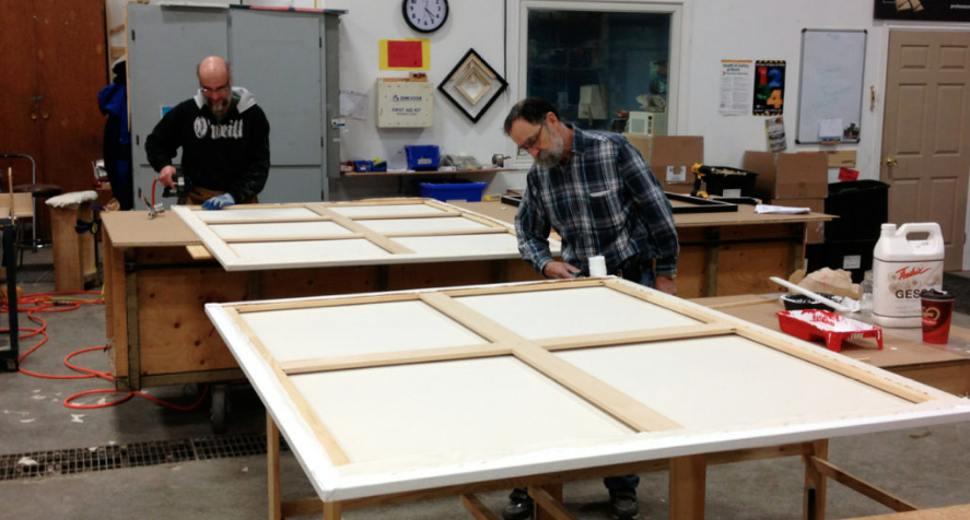 65 Yard Canvas Roll Pure Cotton Duck Double Primed Acrylic Gesso Canvas 8