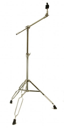 CYMBAL BOOM STAND 5' feet DOUBLE BRACED Chrome Percussion Dums Tripod NEW