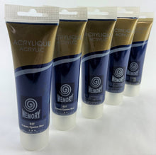 Load image into Gallery viewer, Set of 5 Blue Acrylic Paint Tubes 120mls Each Professional Artist Paint Set
