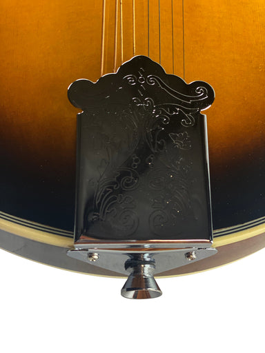 Zenison Sunburst Manodlin 8 String Acoustic F-Style Mandolin Silver Hardware