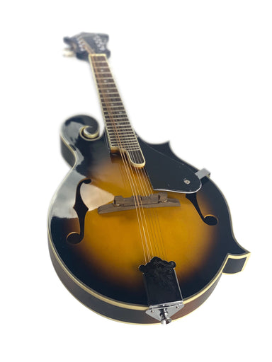 Zenison Sunburst Manodlin 8 String Acoustic F-Style Mandolin Silver Hardware