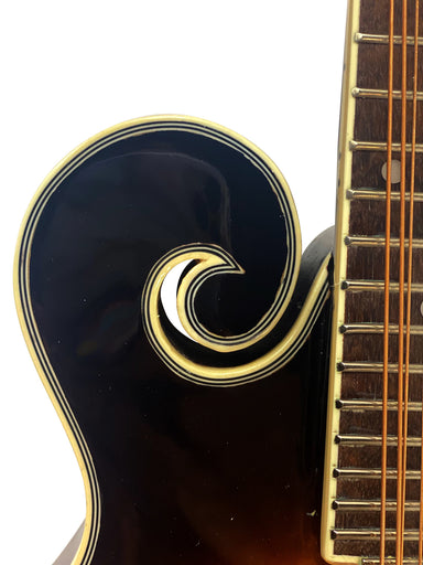 Zenison Sunburst Manodlin 8 String Acoustic F-Style Mandolin Silver Hardware