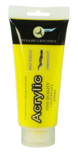 Yellow Acrylic Paint Large 200 ml Tube Artists' Paint