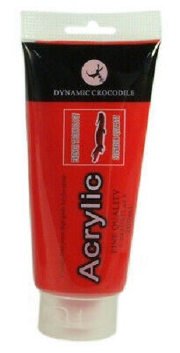Red Acrylic Paint Large 200 ml Tube Artists' Paint