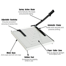 Load image into Gallery viewer, Paper Cutter 18" x 15" Guillotine Blade Paper Trimmer Multiuse for Home &amp; Office
