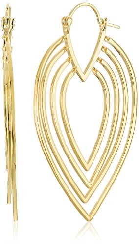 nOir 14K Gold-Plated Twiggy Hoop Earrings