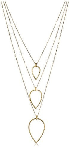nOir 14K Gold-Plated Minnelli 3-Tier Necklace