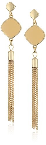 Jardin Square Stone Tassel Earrings