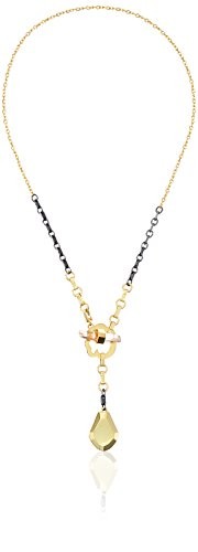 Fragments Metal Drop Toggle Front Necklace, 16.5