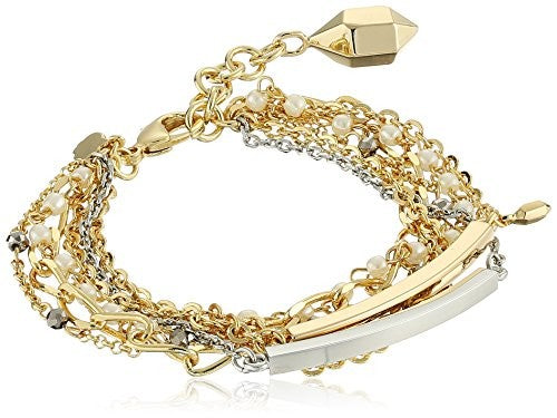 Fragments Multi Chain and Bars Bracelet, 7