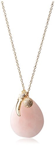 Fragments Rose Quartz & Charms Pendant Necklace