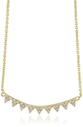 Chloe and Theodora Mini Pyramid Layering Necklace, 16