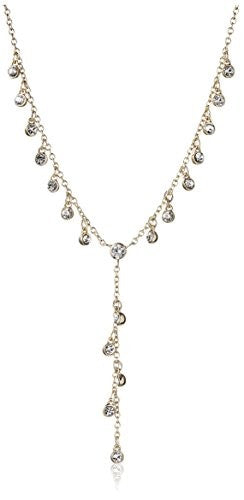 Chloe + Theodora Waterfall CZ Droplet Necklace