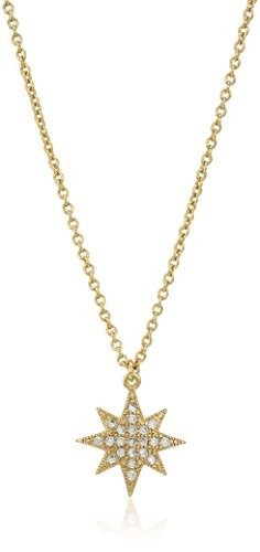 Chloe + Theodora Star Burst Pendant Necklace, 18
