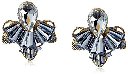Jules Smith Vintage Rhinestone Clustered Earrings
