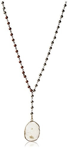 Gemelli White Druzy Necklace