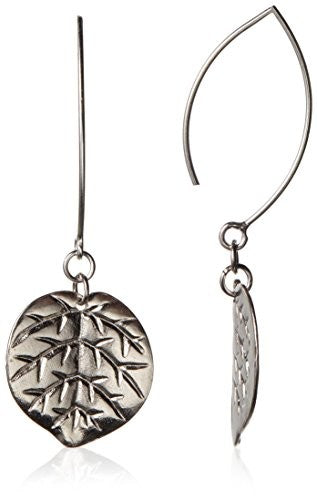 Cristina V. Simple 24K Gold-Plated Long Leaf Earrings