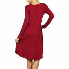 Load image into Gallery viewer, AuroKer Casual Loose Swing T-Shirt Dress for Women
