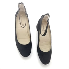 Load image into Gallery viewer, Mountain Sole, Women's Madyn Elastic Ankle Strap Pumps, Back Zipper Secure Fit
