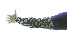 Load image into Gallery viewer, Set of 4 NYLON TATTOO SLEEVES tribal + inked Halloween Costume Biker Punk Rocker
