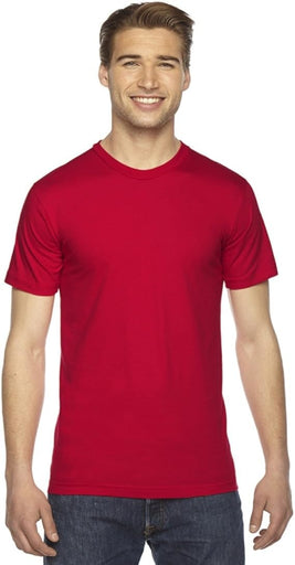 American Apparel Men's T-Shirt Plain Fine Jersey Short Sleeve Blank Large