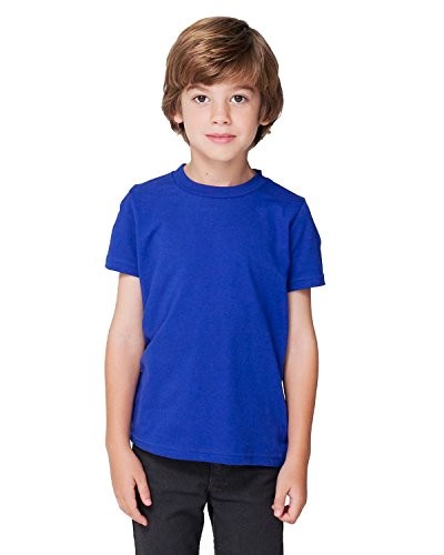 American Apparel 2105W Toddler Fine Jersey Short-Sleeve T-Shirt Lapis Size 6