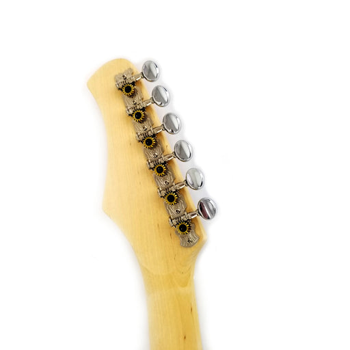 Kids 30 Inch Electric Guitar Combo, 5W Amp Loudspeaker, Solid Wood Body, Color: Red