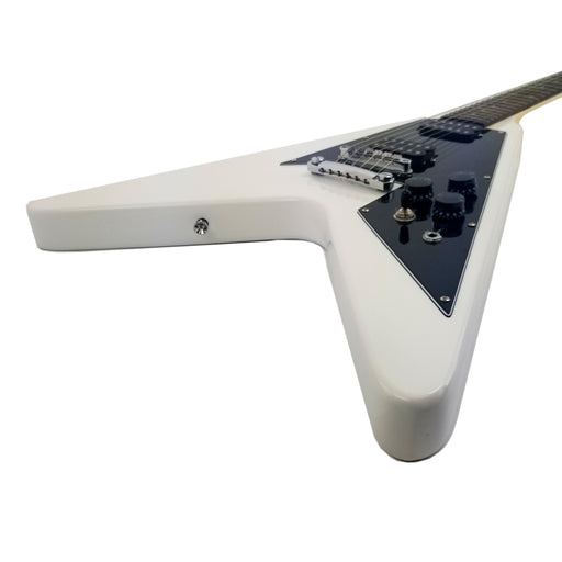 Electric Guitar 6 String Solid Wood Body Bolt on Neck ROCK METAL Style White