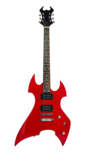 Load image into Gallery viewer, Full Size Right Handed Heavy Metal Style Electric 6 String Guitar, Solid Wood Body, Bolt on Neck Deep Red
