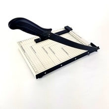 Load image into Gallery viewer, A4 Guillotine Paper Cutter with Metal Base, (12" x 10" inch top), Paper Trimmer with Multi Sheet Capacity, Heavy Duty Blade for Photo Craft Cardstock, Large Paper Cutter for Home or Office
