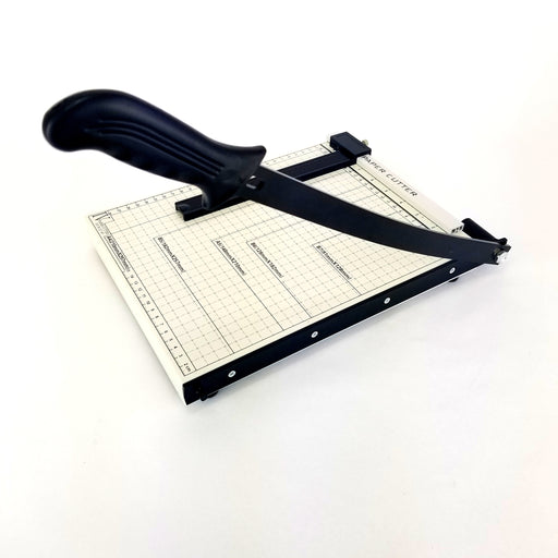 A4 Guillotine Paper Cutter with Metal Base, (12