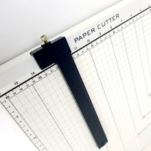 Load image into Gallery viewer, A4 Guillotine Paper Cutter with Metal Base, (12" x 10" inch top), Paper Trimmer with Multi Sheet Capacity, Heavy Duty Blade for Photo Craft Cardstock, Large Paper Cutter for Home or Office
