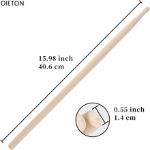 Load image into Gallery viewer, Zenison - 12 PAIRS - 7A NYLON TIP NATURAL MAPLE WOOD DRUMSTICKS
