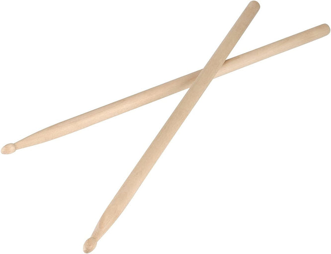 Zenison - 12 PAIRS - 7A NYLON TIP NATURAL MAPLE WOOD DRUMSTICKS