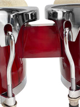 Load image into Gallery viewer, Zension 8" and 9" Bongo Drum Set Red Wood Percussion Instrument With Tuning Key
