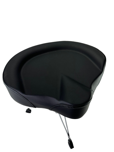 Zension DRUM THRONE MotorCycle-Style Seat Black Double Braced Padded Swivel