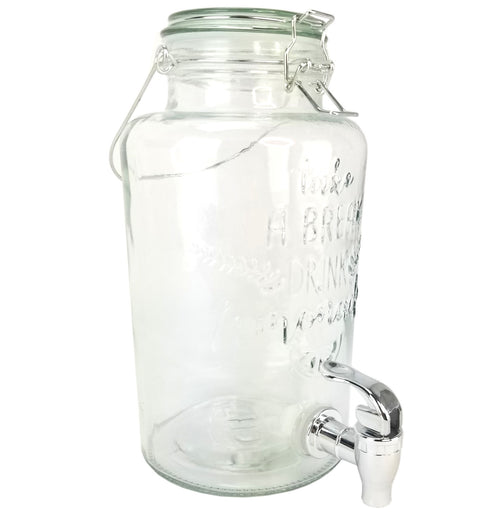 Lemonade Dispenser with Lid and Spigot - Holds 3 Liters