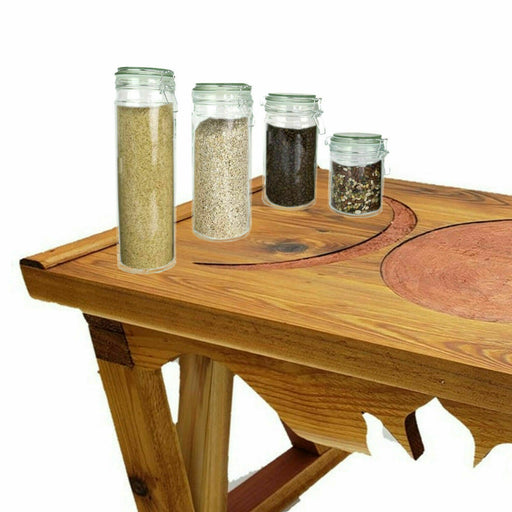 Set of 16 Glass Storage Jars with Silicone Sealing Hinged Lids, 4 Sizes