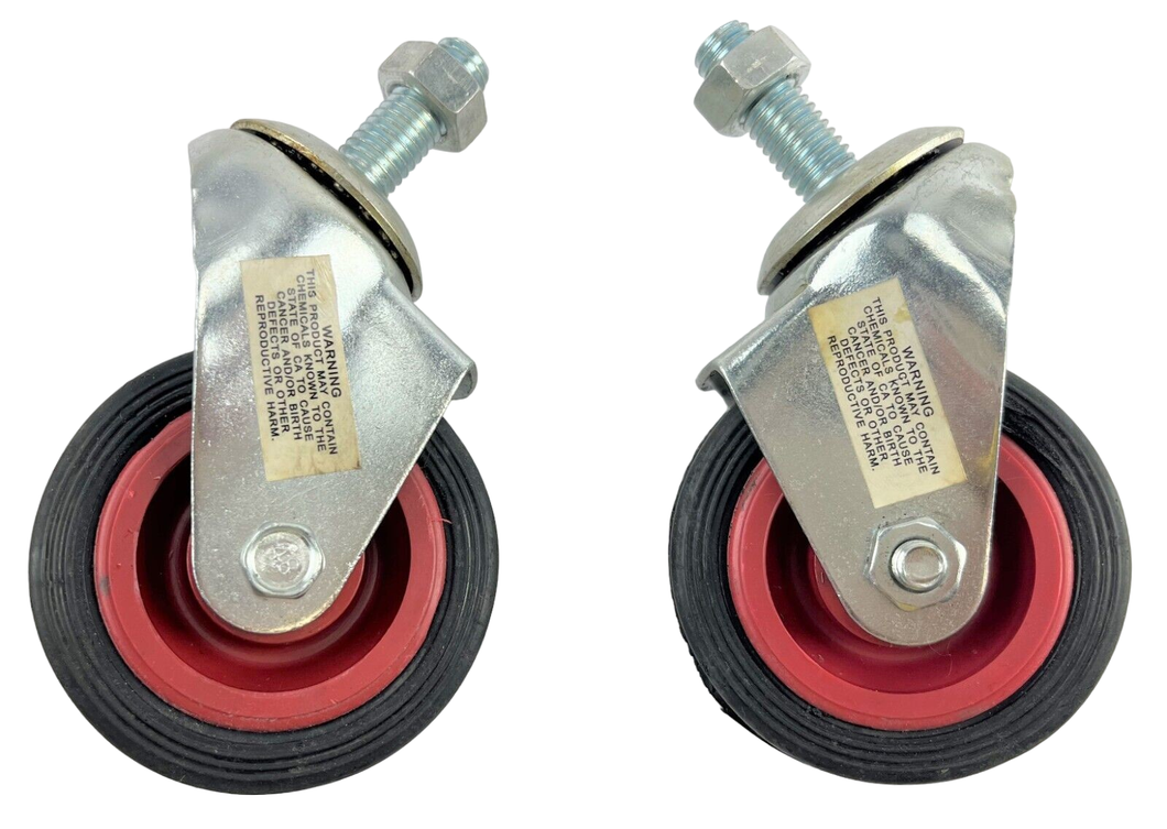 2 Piece Caster Set, Open Top Design, 360 Turns, 3