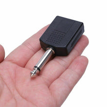 Load image into Gallery viewer, Uxcell® Black 6.35 1/4" Male to Dual Female Mono Y Cord PA Audio Cable Adapter
