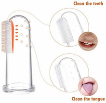 Load image into Gallery viewer, 2 Pack - Baby Finger Toothbrushes for Infant &amp; Toddles - 2 Brushes In Blue Cases
